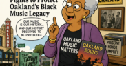 AI-generated image: Dr. Umi Vaughan Fights to Protect Oakland's Black Music Legacy
