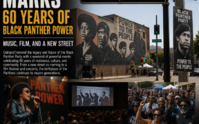 AI-generated image: Oakland Marks 60 Years of Black Panther Power: Music, Film, and a New Street